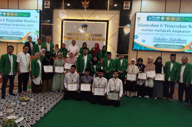 Mahasiswa Penghafal Al-Quran Fakultas Kedokteran UMI Diberi Beasiswa