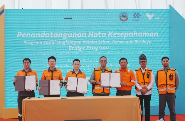 PT Vale, Pemkab Kolaka, dan Huayou Teken MoU Strategis