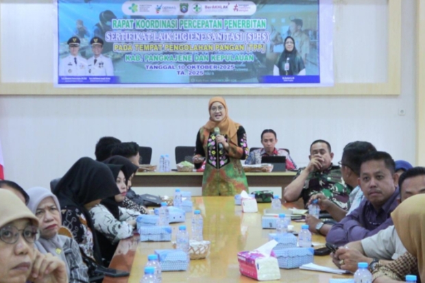 Dinkes Pangkep Dorong Percepatan Penerbitan Sertifikat Laik Higiene Sanitasi SPPG