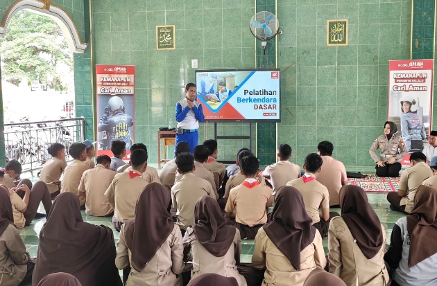 Asmo Sulsel Gandeng Polres Gowa Edukasi Siswa Soal #Cari_Aman