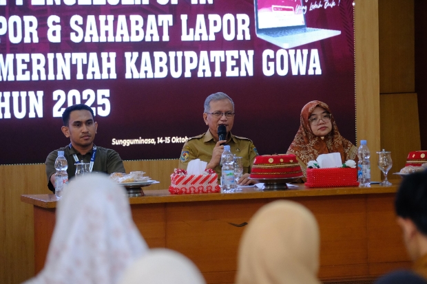 Tingkatkan Kualitas Pelayanan Publik, Diskominfo-SP Gowa Monev SP4N-LAPOR!
