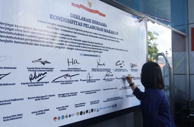 Jaga Kondusivitas Pelabuhan Makassar, Lintas Instansi Teken Deklarasi Bersama
