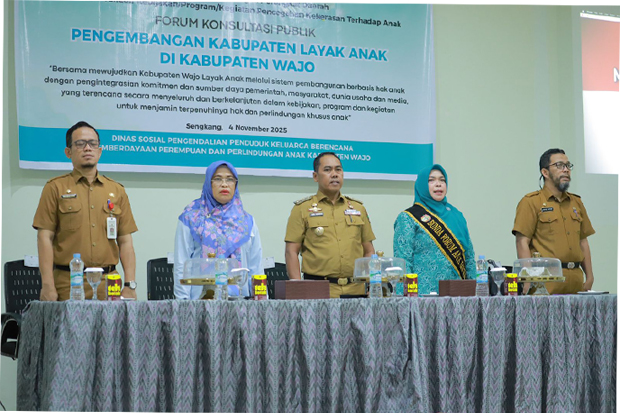 Pemkab Wajo Gelar Forum Konsultasi Publik Pengembangan Kabupaten Layak Anak