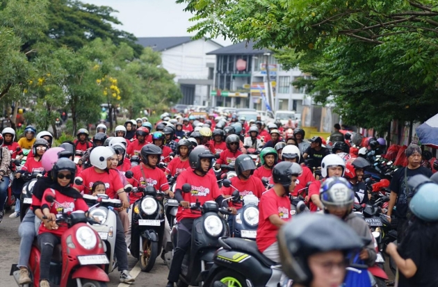 Tips Aman Berkendara saat Konvoi dari Astra Motor Sulsel