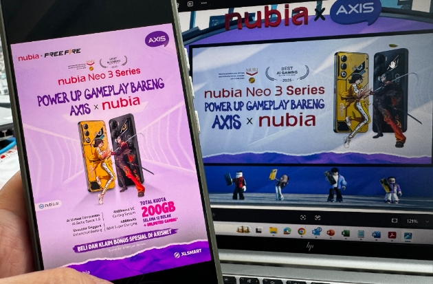 AXIS dan nubia Perkuat Ekosistem Gamer Muda Lewat Bundling Neo 3 Series