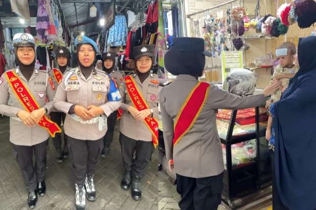 Polwan Polres Gowa Patroli dan Edukasi Warga Waspada Penculikan Anak