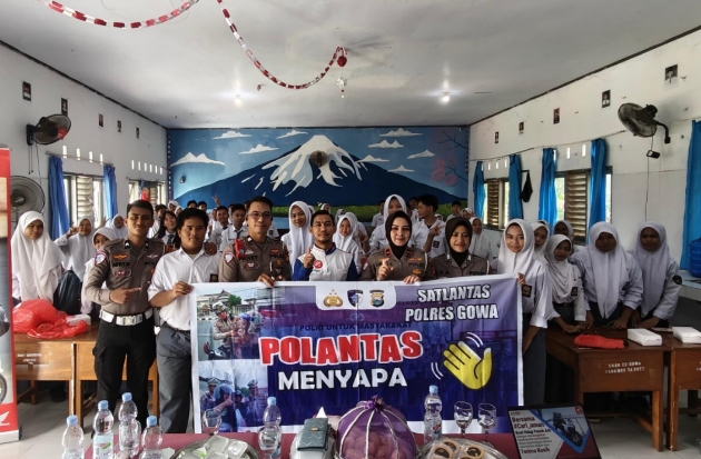 Asmo Sulsel Gandeng Polres Gowa Edukasi Pelajar Berkendara Aman