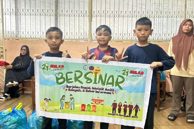 Milad ke-21, Siswa SD Terpadu Rama Belajar Peduli Lingkungan
