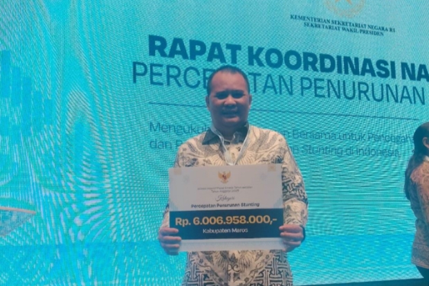 Berhasil Cegah Stunting, Pemkab Maros Dapat Kucuran DIF Rp6 Miliar