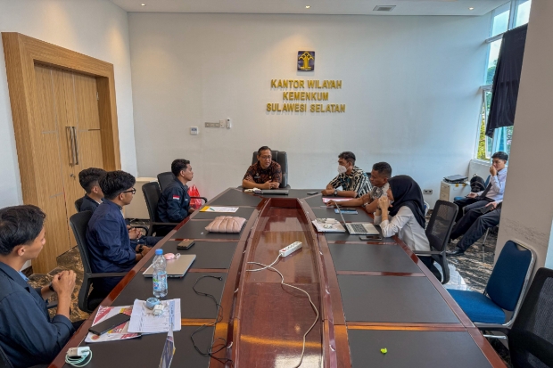 Kemenkumham Sulsel Sambut Baik Kunjungan BEM FH Unibos, Siap Jadi Narasumber LDK