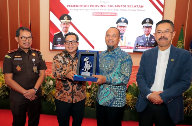 Kolaborasi Kejagung, Pemprov Sulsel, & Jamkrindo Dukung Pelaksanaan Pidana Kerja Sosial