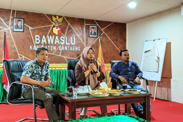 40 Kader P2P Bawaslu Bantaeng Ikuti Diskusi Daring Pengawasan Partisipatif