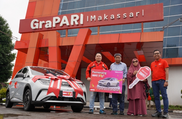 IRT Makassar Menang Mobil Listrik dari Program Simpati Hoki Telkomsel