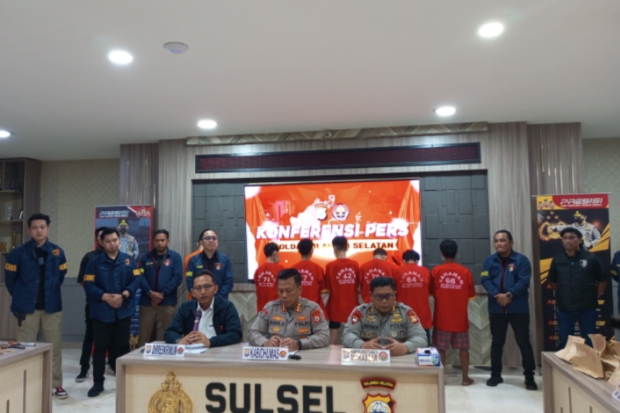 Polda Sulsel Ringkus 7 Pelaku Pembakaran dan Penembakan di Tallo
