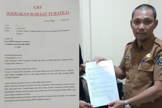 GRT Laporkan Wakil Ketua DPRD Jeneponto ke BK, Buntut Dugaan Perselingkuhan