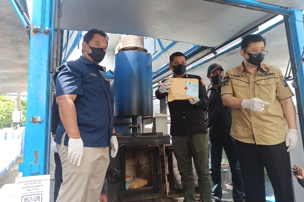 BNNP Sulsel Musnahkan 7,6 Kg Narkoba