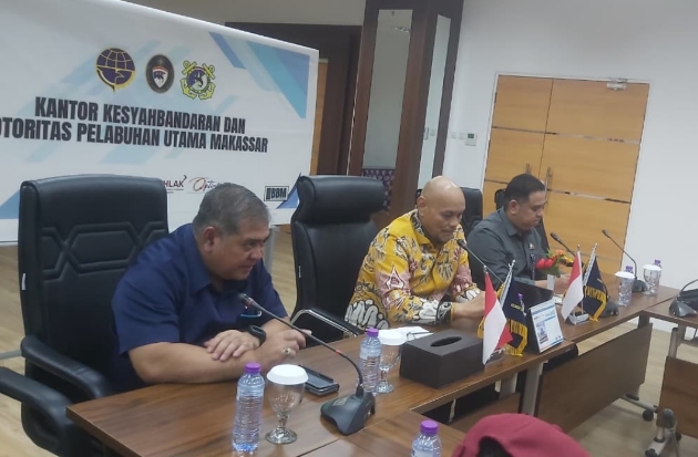 Pelindo - KSOP Sinergi Tata Ulang Layanan TK Bagasi di Pelabuhan Makassar