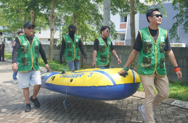 Bukit Baruga Gelar Simulasi Banjir untuk Perkuat Kesiapsiagaan Warga