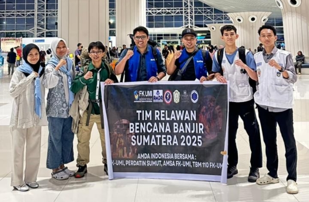 Relawan Gabungan FK UMI Diterjunkan Bantu Korban Banjir Sumatera