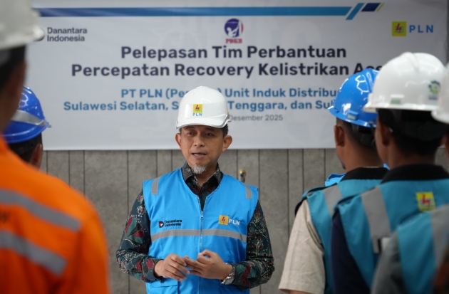 Kebut Pemulihan Kelistrikan, PLN UID Sulselrabar Kirim Tim Khusus ke Aceh