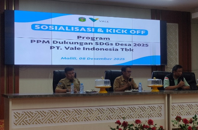 PT Vale dan Pemkab Lutim Laksanakan Kickoff PPM–SDGs Desa 2025