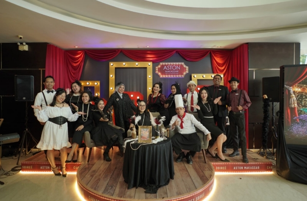 Tahun Baru Glamor ala Cabaret Soiree di Aston Makassar