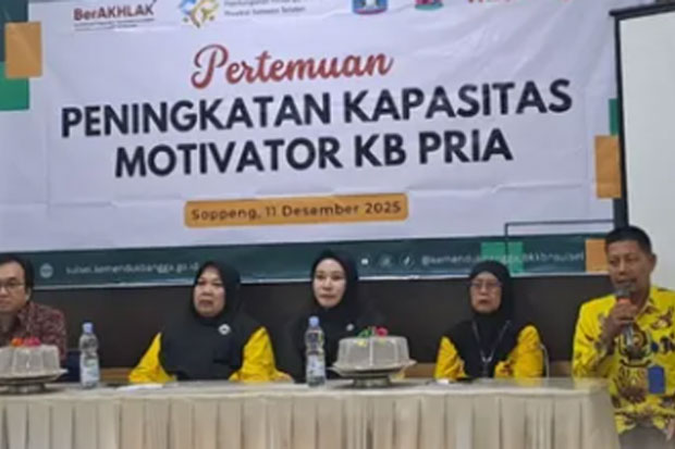 BKKBN Sulsel Gelar Peningkatan Kapasitas Motivator KB Pria di Soppeng