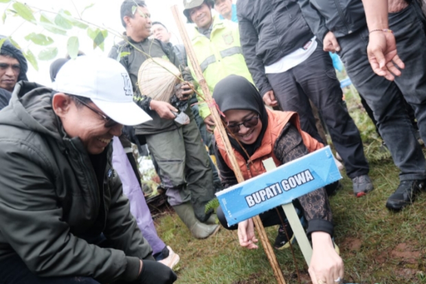 Tanam 10 Ribu Pohon, Bupati Gowa Ajak Semua Elemen Bersinergi Jaga Hutan dan Pegunungan
