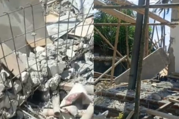 Bagian Bangunan Roboh, Proyek Rp1,7 M Gedung Sipitangarri Jadi Sorotan Publik