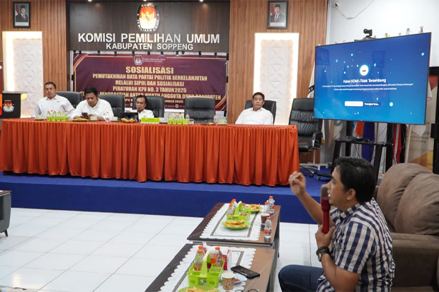 Bawaslu Soppeng Perketat Pengawasan Pemutakhiran Data Parpol Berkelanjutan