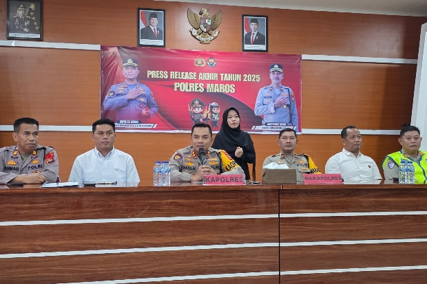 Polres Maros Tangani 796 Kasus Kamtibmas Sepanjang 2025