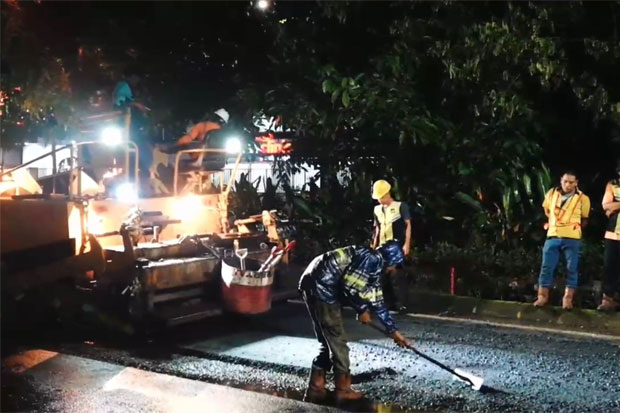 Perbaikan Jalan Hertasning Dikebut dan Mulai Tunjukkan Progres Nyata