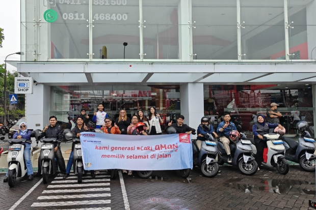 Asmo Sulsel Ajak Jurnalis Makassar Jajal Honda EV Lewat Rolling City Ramah Lingkungan