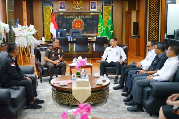 Kakanwil Kemenkum Sulsel Temui Kajati Sulsel, Bahas Sinergi di Bidang Hukum