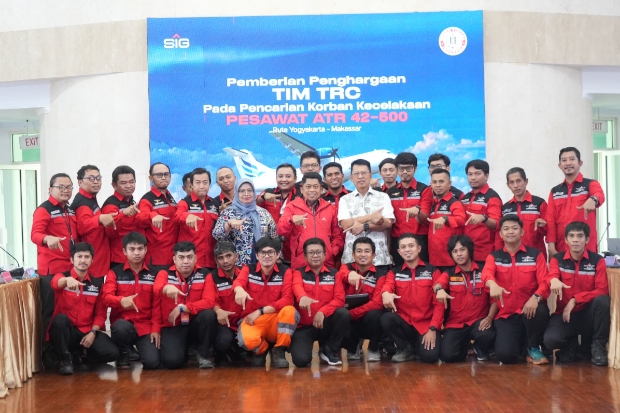 TRC Semen Tonasa Diberi Apresiasi Usai Bantu Tim SAR Pencarian Pesawat ATR 42-500