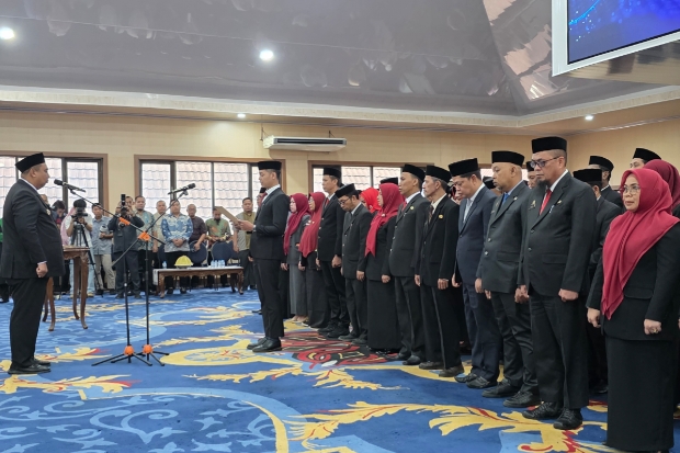 Bupati Maros Resmi Lantik 76 Pejabat Lingkup Pemda