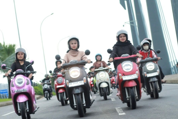 Scoopy Girls Match & Style, Perpaduan Riding Aman dan Ekspresi Gaya Anak Muda Makassar