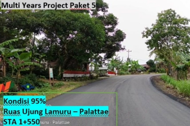 Progres MYC Paket 5 Ruas Ujung Lamuru–Palattae Capai 95 Persen