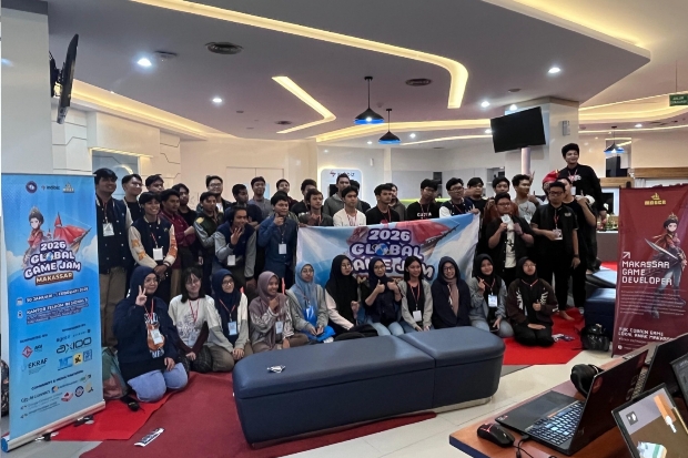 Indibiz KTI dan Komunitas Mager Gelar Global Game Jam Makassar 2026