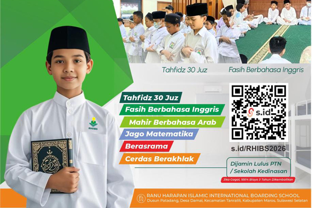 Sekolah Tahfidz Bertaraf Internasional Dibuka di Maros, Kuota Hanya 144 Siswa