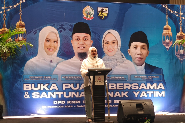 KNPI Sulsel Santuni 50 Anak Yatim, OKP Lintas Agama Hadir di Buka Puasa Bersama