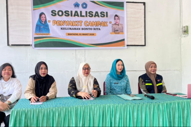 TP PKK Bantaeng Sosialisasikan Imunisasi dan Bahaya Campak