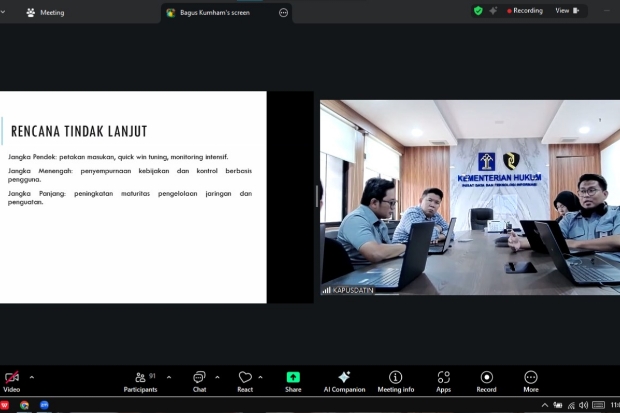 Dukung Pusdatin Evaluasi Pengelolaan Jaringan Internet
