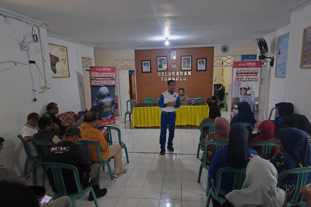 Tekan Angka Kecelakaan di Gowa, Asmo Sulsel Edukasi Aparat Kelurahan Tombolo Safety Riding
