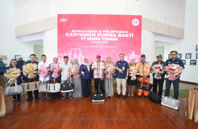 Apresiasi Pengabdian, Semen Tonasa Lepas 60 Karyawan Purna Bakti