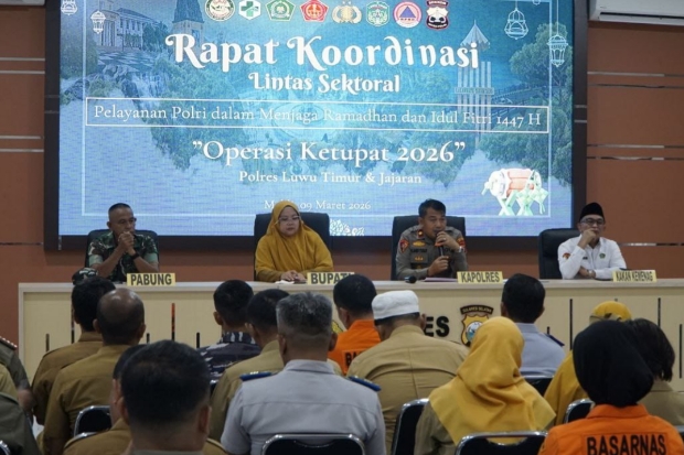 Polres Luwu Timur Sebar Lima Posko Strategis Operasi Ketupat 2026