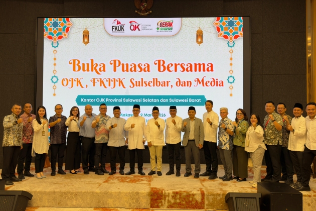 OJK dan FKIJK Sulselbar Perkuat Sinergi Industri Keuangan Lewat Buka Puasa Bersama