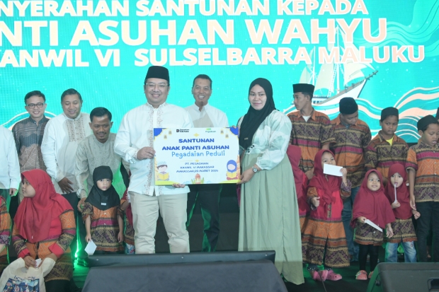 Safari Ramadan, Pegadaian Kanwil VI Sulselbarra Maluku Santuni Anak Yatim