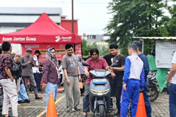 Asmo Sulsel Kenalkan Honda EV Lewat Edukasi Safety Riding dan Test Ride CUV-e
