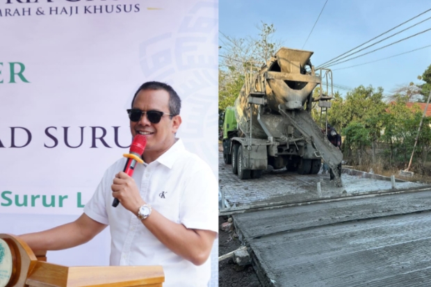 Faisal Surur Lanjutkan Pembangunan Jalan Beton 344 Meter di Pompanua